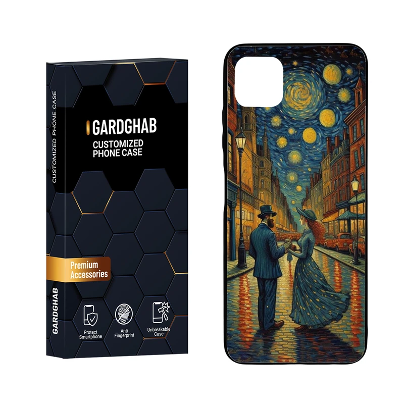 کاور گارد قاب مدل دور ژله ای هنری مناسب برای گوشی موبایل سامسونگ Galaxy A22 5G