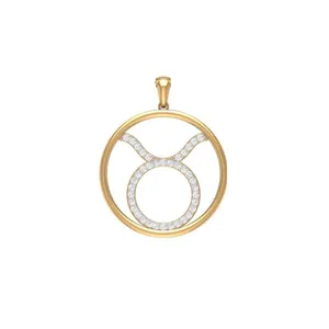 آویز گردنبند طلا 18 عیار زنانه قیراط طرح دایره کد GH1924