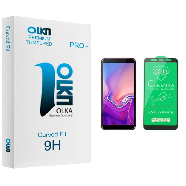 محافظ صفحه نمایش سرامیکی الکا مدل Premium glass مناسب برای گوشی موبایل سامسونگ Galaxy J6 Plus