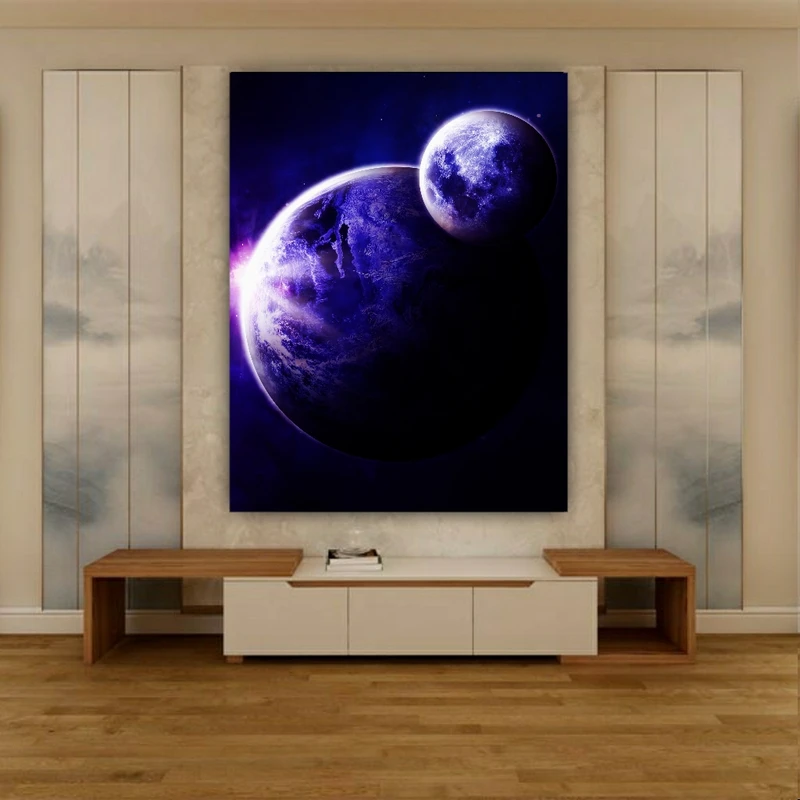 استیکر مدل استیکر طرح کهکشان و سیاره مدل SDA129