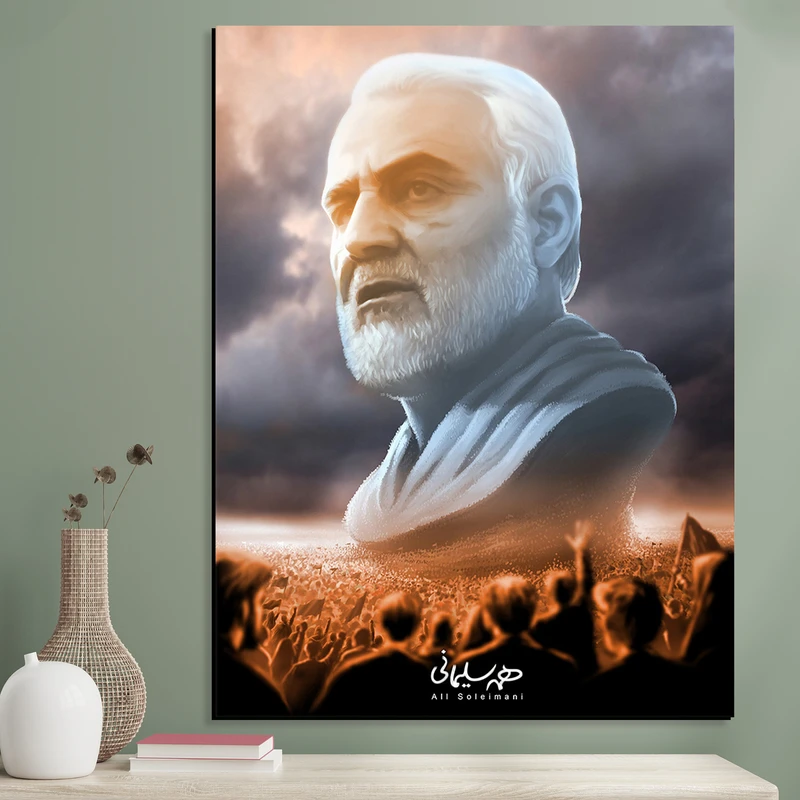 تابلو شاسی مدل شهید حاج قاسم سلیمانی کد 02