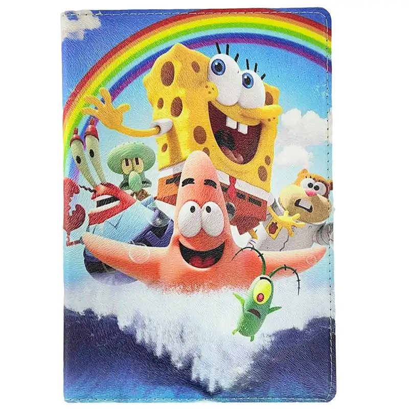 کیف کلاسوری مدل باب اسفنجی کد 18 مناسب برای تبلت سامسونگ Galaxy Tab A8 10.5 inch 2021 SM-X200 / SM-X205