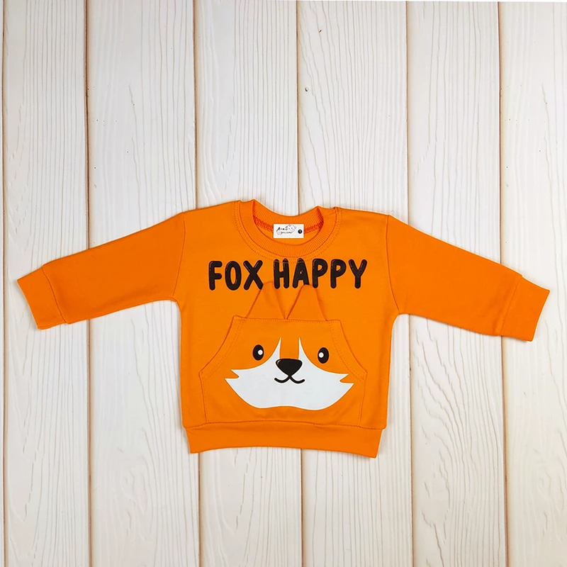 عکس شماره 2 : ست سویشرت و شلوار راحتی نوزادی مدل fox happy