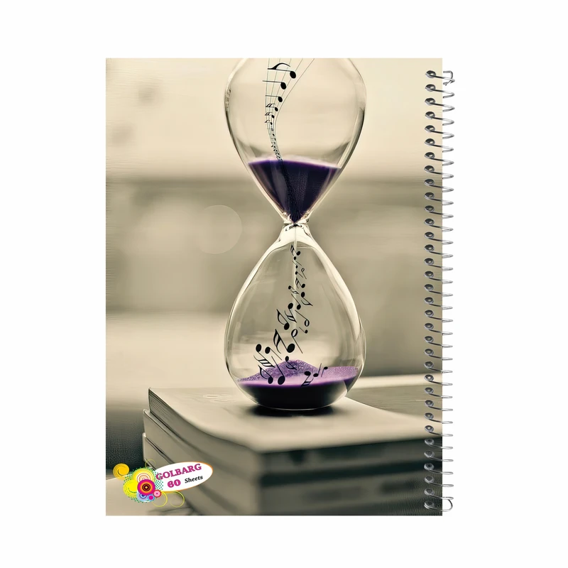 دفتر مشق 60 برگ گلبرگ مدل دانشجویی کد 1746