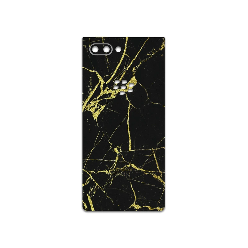 برچسب پوششی ماهوت مدل Graphite-Gold-Marble مناسب برای گوشی موبایل بلک بری Key 2