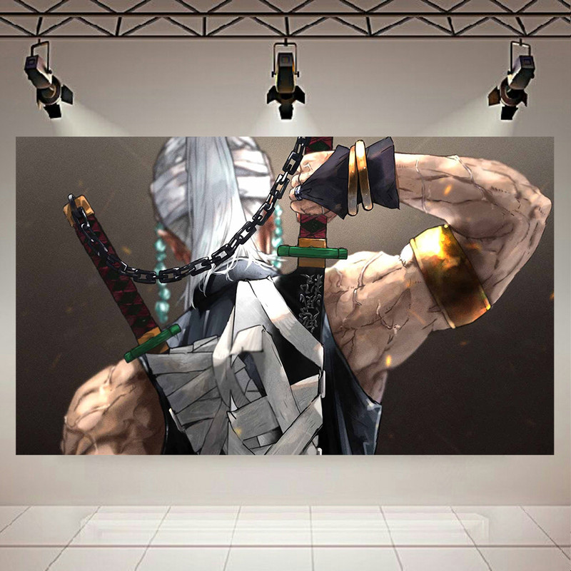 تابلو بوم طرح انیمه مدل Tengen Uzui Demon Slayer کد AR4210