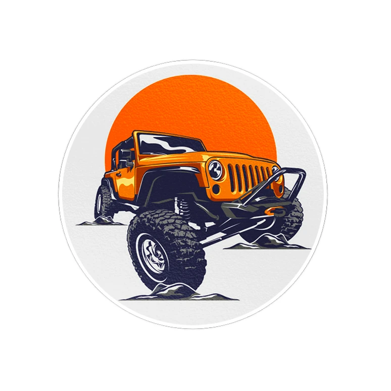 استیکر لپ تاپ ماسا دیزاین طرح OFF ROAD مدل STK936