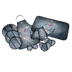سرویس آشپزخانه 11 پارچه طرح قلب