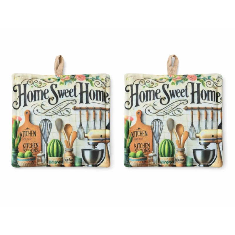 دستگیره آشپزخانه مدل Home Sweet Home کد 03 بسته 2 عددی