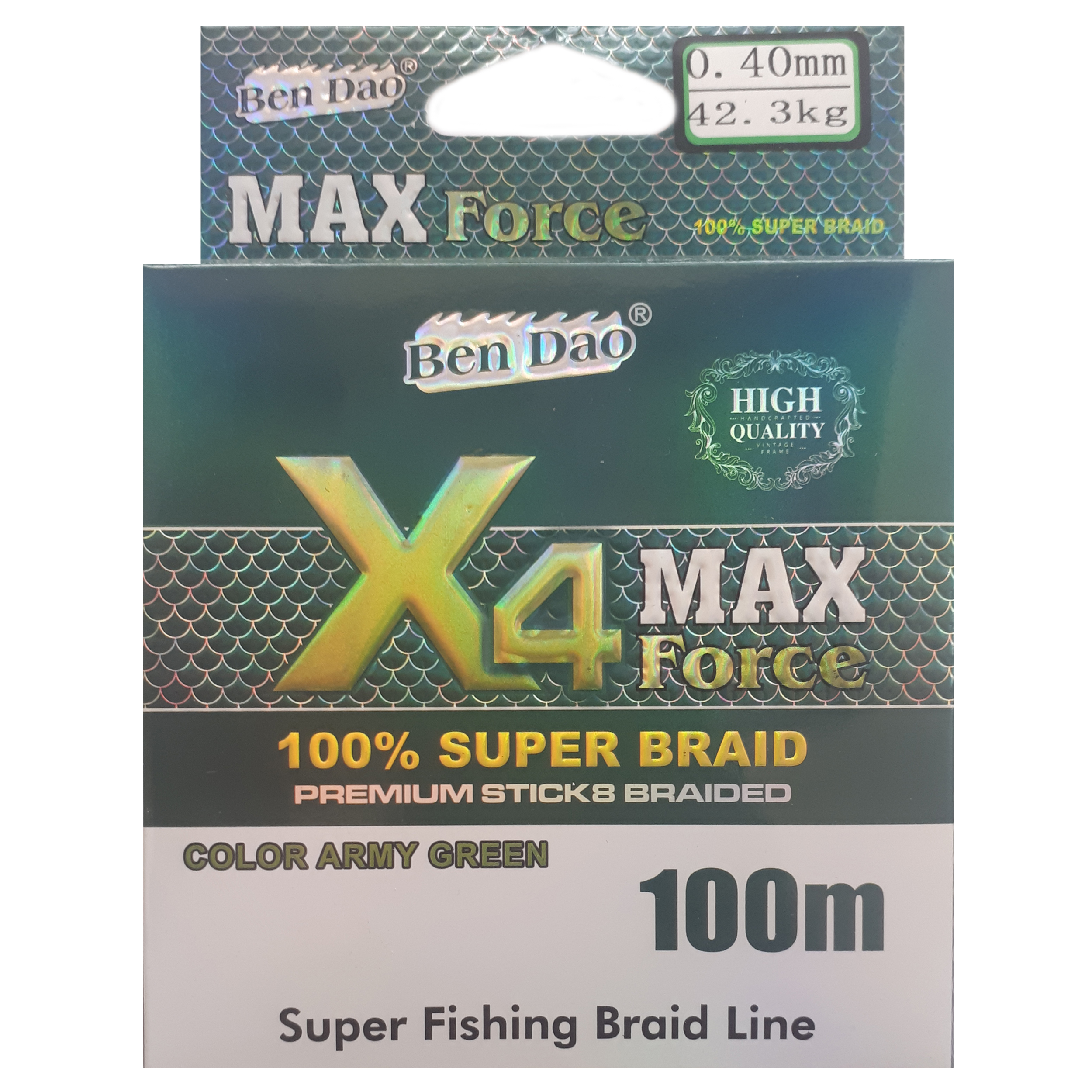 نخ ماهیگیری بندا او مدل max force سایز 0.4 میلی متر