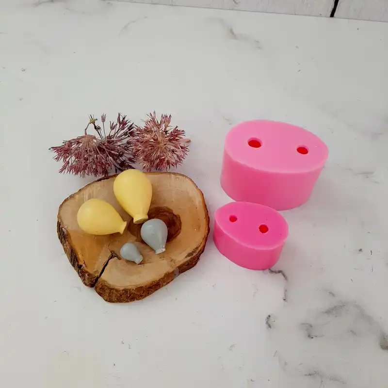 قالب شمع مدل بادکنک مجموعه 2 عددی