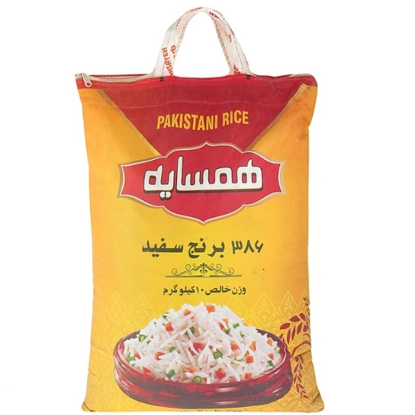 برنج ۳۸۶ پاکستانی همسایه - ۱۰ کیلوگرم 