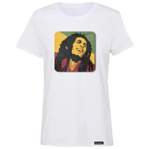 تی شرت آستین کوتاه زنانه 27 مدل Bob Marley Color کد MH943