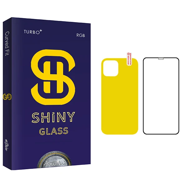 محافظ صفحه نمایش آتوچبو مدل Shiny مناسب برای گوشی موبایل اپل iPhone 12 Pro Max به همراه محافظ پشت گوشی