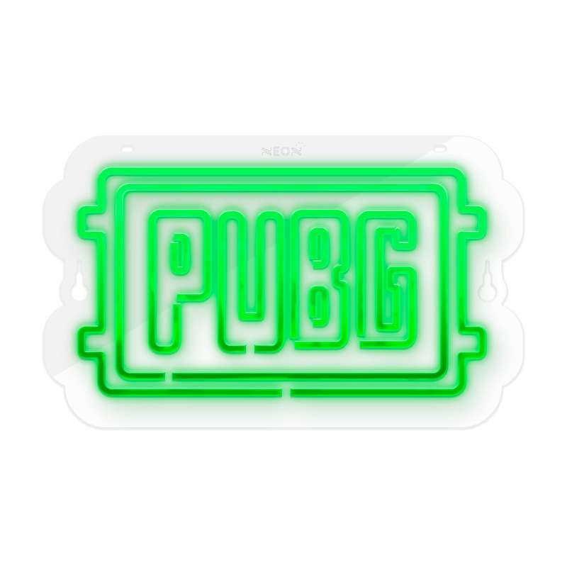 چراغ دیواری نئون دیزاین طرح Pubg-Logo-GL_GR