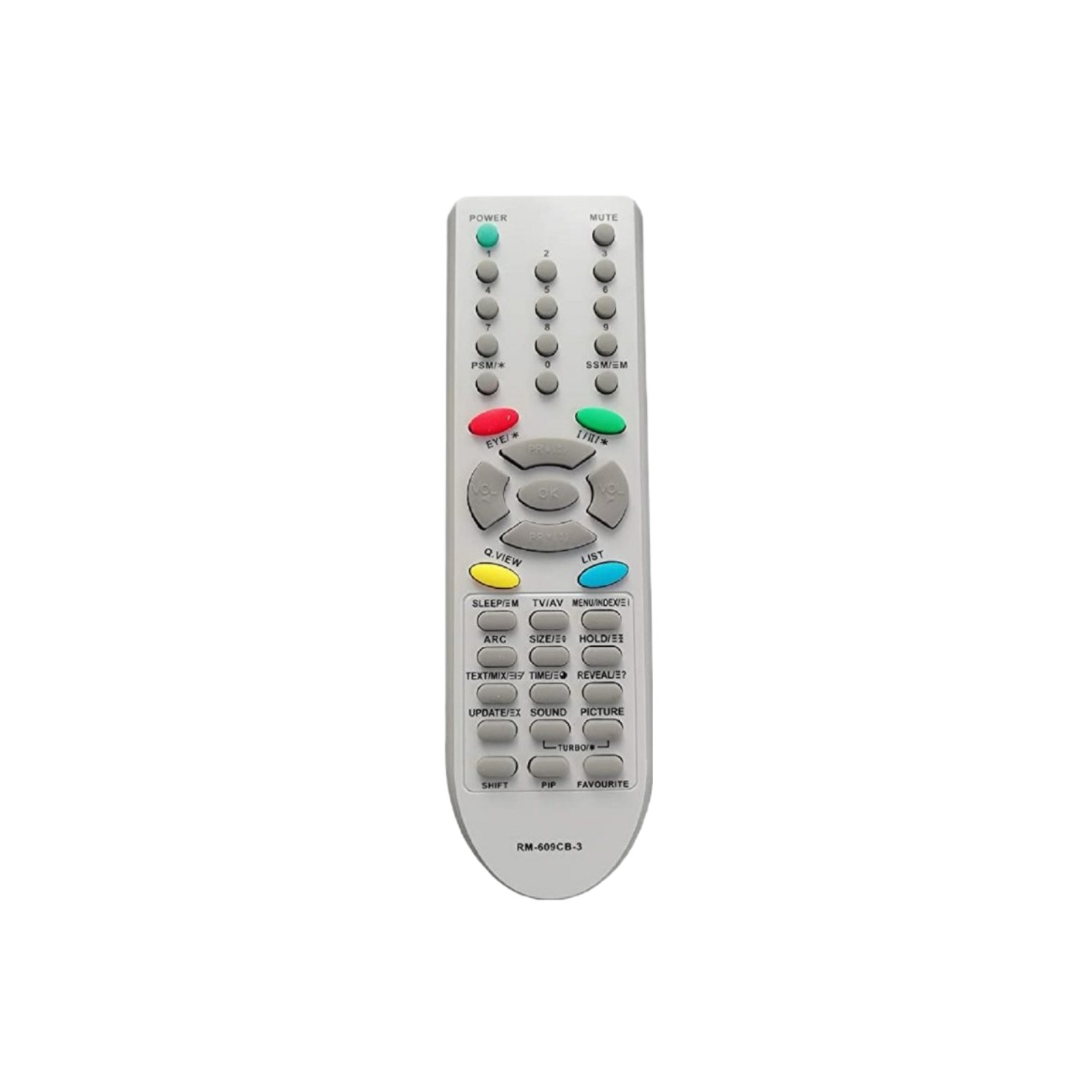 ریموت کنترل تلویزیون مدل RM609CB-3