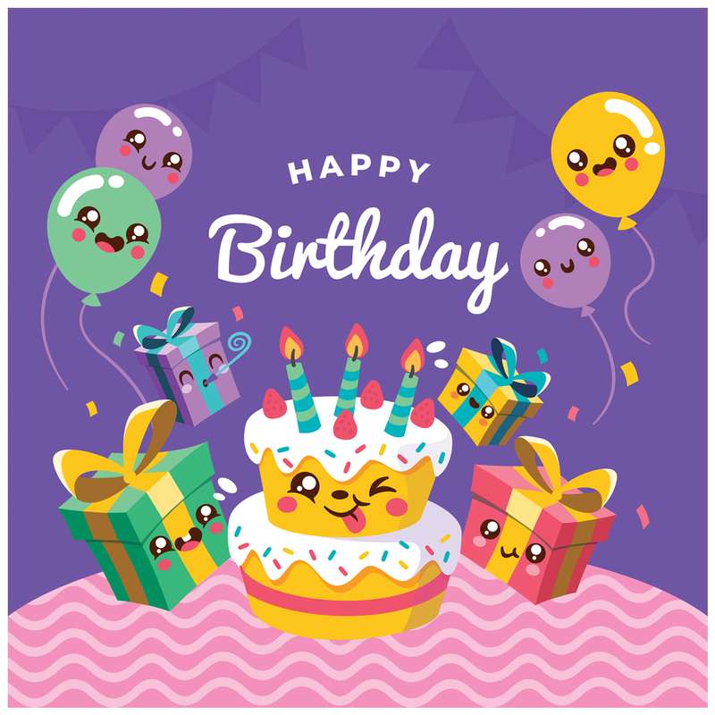 بنر تم تولد طرح HAPPY BIRTHDAY کد 1091