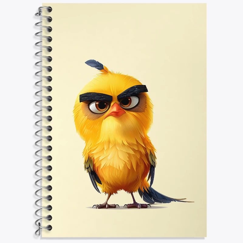 دفتر نت موسیقی 50 برگ خندالو طرح پرندگان خشمگین کد N5516