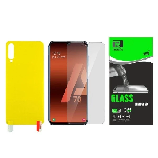 محافظ صفحه نمایش وپشت گوشی روبیکس مدلSA-A70s مناسب برای گوشی موبایل سامسونگ Galaxy A70s