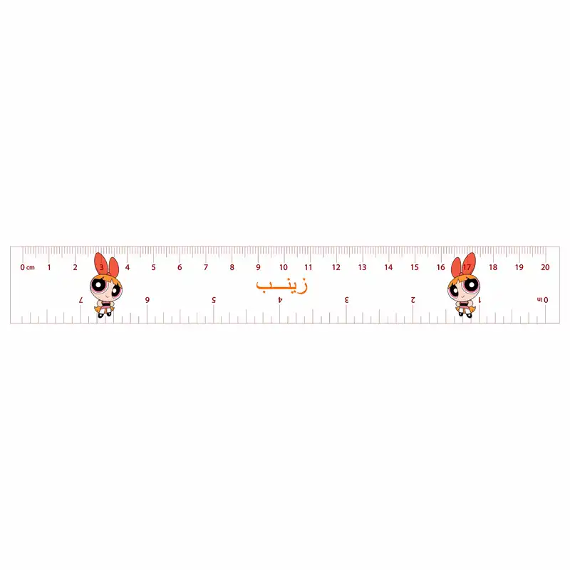 خط کش 20 سانتی متری مدل زینب کد 10