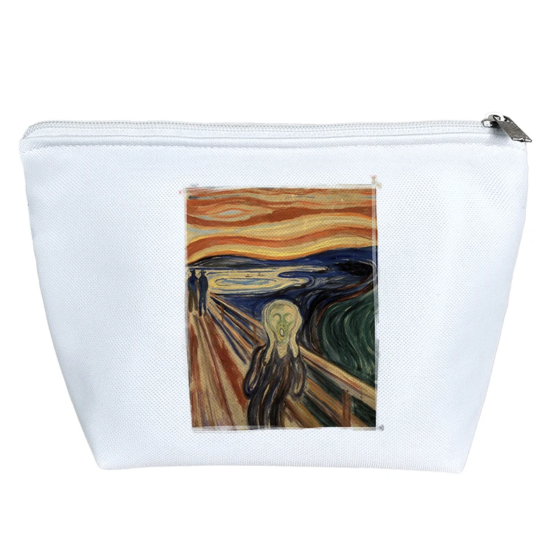 کیف لوازم آرایش دخترانه خندالو مدل نقاشی جیغ ادوارد مونک کد 2167