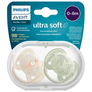 پستانک ارتودنسی اونت مدل SCF091/07 مناسب 0 تا 6 ماهگی بسته 2 عددی