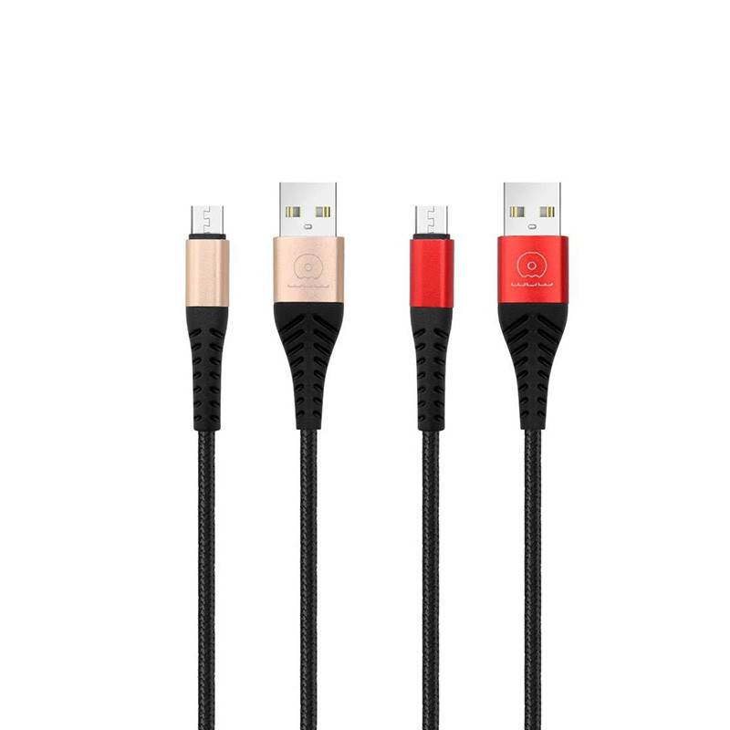 کابل تبدیل USB به USB-C دبلیو یو دبلیو مدل X140 طول 1 متر بسته 2 عددی
