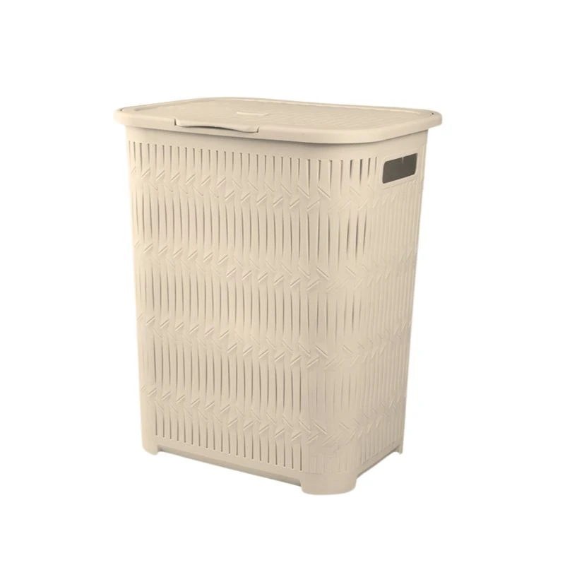 سبد رخت چرک لیمون مدل درب دار بلند بامبو کد HS1510