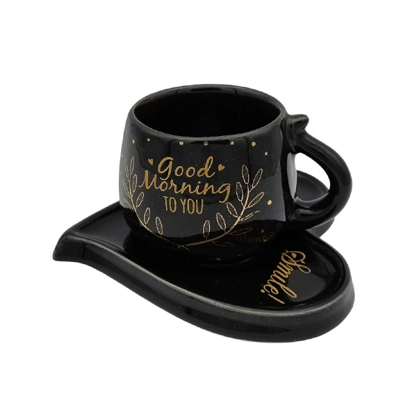 فنجان و نعلبکی مدل اشکی کد 14244xgoodmorning