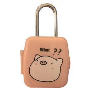 قفل آویز مدل رمزدار طرح چمدان خوک