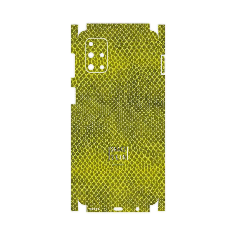 برچسب پوششی ماهوت مدل Yellow Snake Skin-FullSkin مناسب برای گوشی موبایل سامسونگ Galaxy M31S