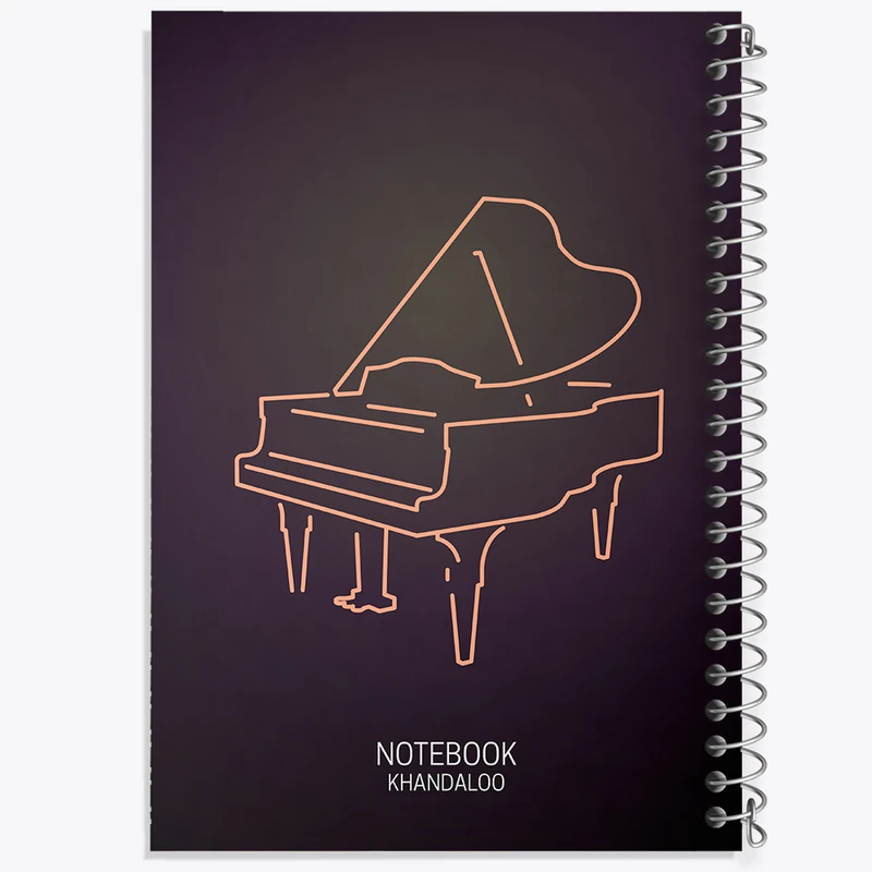 دفتر شطرنجی 50 برگ خندالو مدل پیانو کد N1074