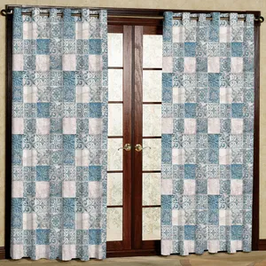 پرده  مدل هازان پانچی کد 4166 سایز 140x200 سانتی متر