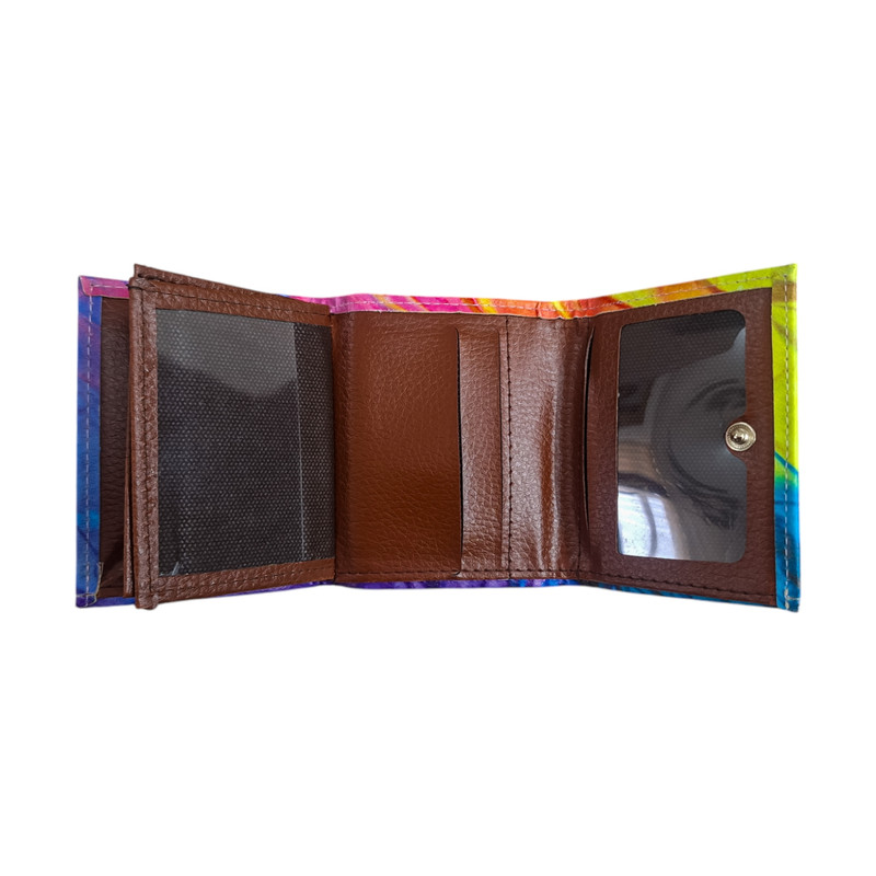 کیف پول زنانه مدل جغد و گل آبرنگی