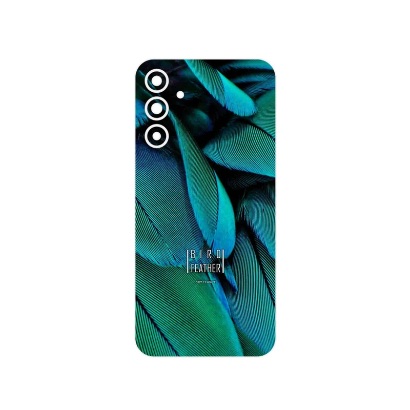 برچسب پوششی ماهوت مدل Green Feather مناسب برای گوشی موبایل سامسونگ Galaxy A15