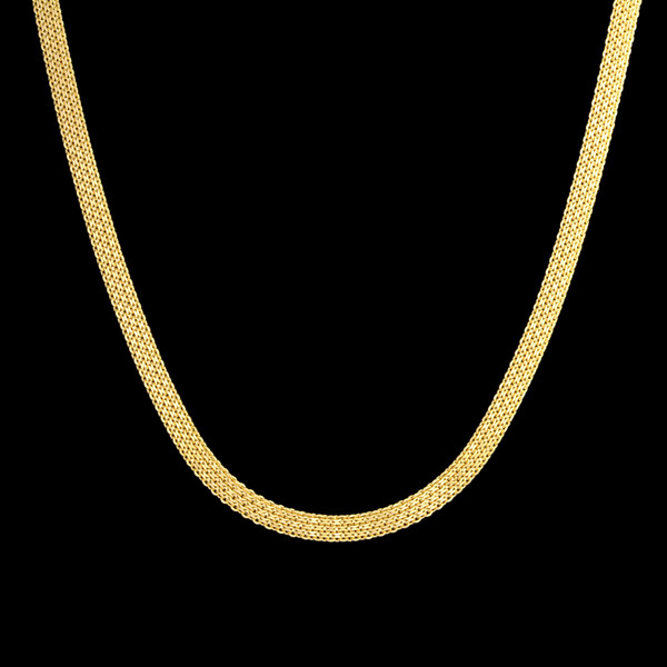 گردنبند طلا 18 عیار زنانه طلای مستجابی مدل بیزمارک کد 45
