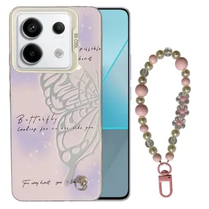 کاور مدل SO COOL طرح پروانه کد SC01 مناسب برای گوشی موبایل شیائومی Redmi Note 13 PRO 5G / POCO X6 به همراه بند آویز