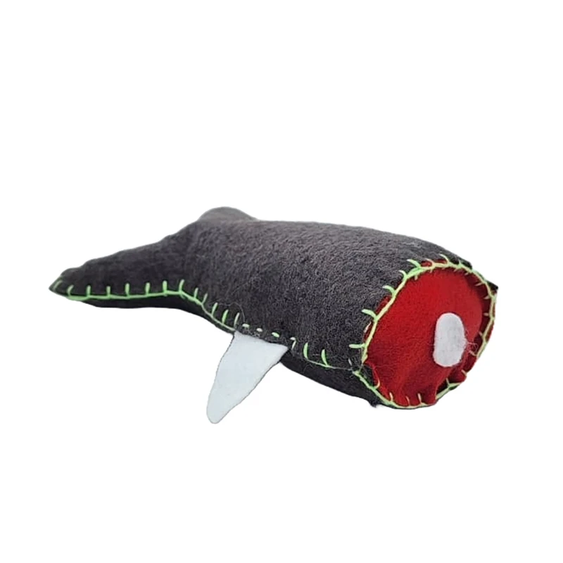 عروسک نمدی طرح فیله ماهی سالمون ارتفاع 4 سانتی متر