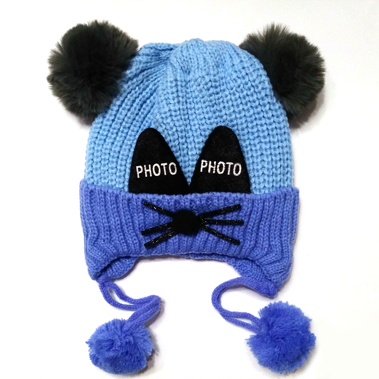 کلاه بافتنی نوزادی طرح Photo کد M412