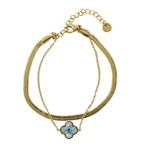 دستبند زنانه طرح چشم نظر کد W120