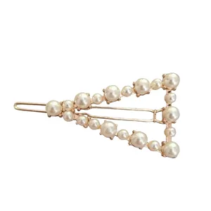 گیره مو زنانه مدل مثلث مرواریدی