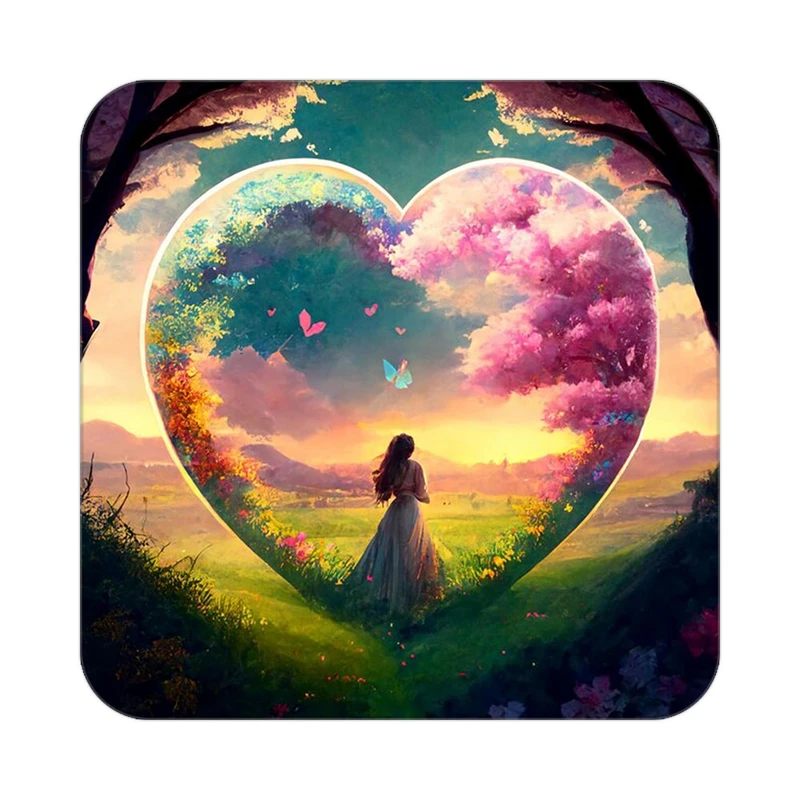 زیر لیوانی کاکتی مدل عاشقانه کد mp12776