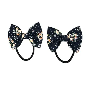 کش مو دخترانه مدل پاپیون گلگلی کد 85 مجموعه 2 عددی