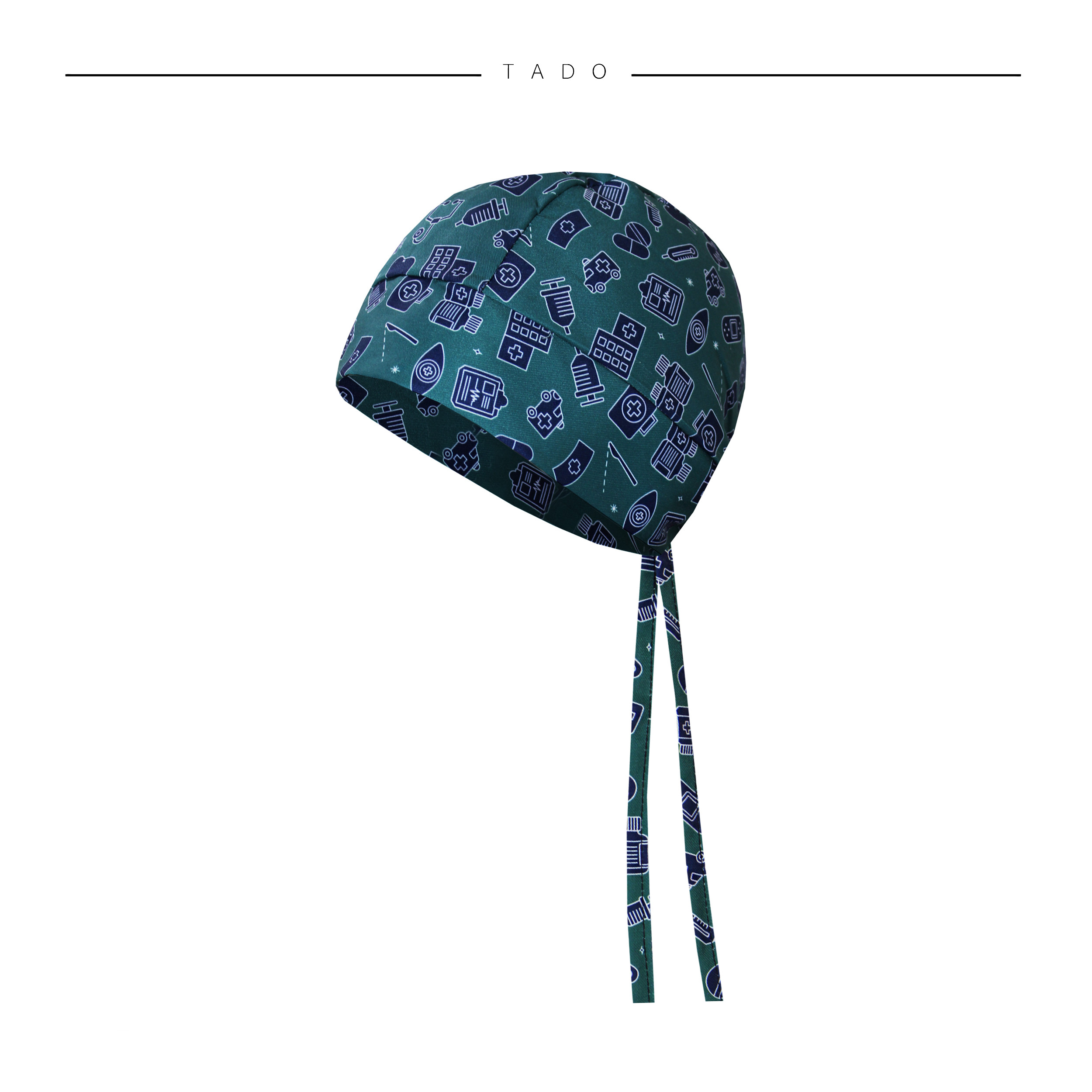 ست کلاه و روپوش پزشکی مردانه تادو مدل RO27