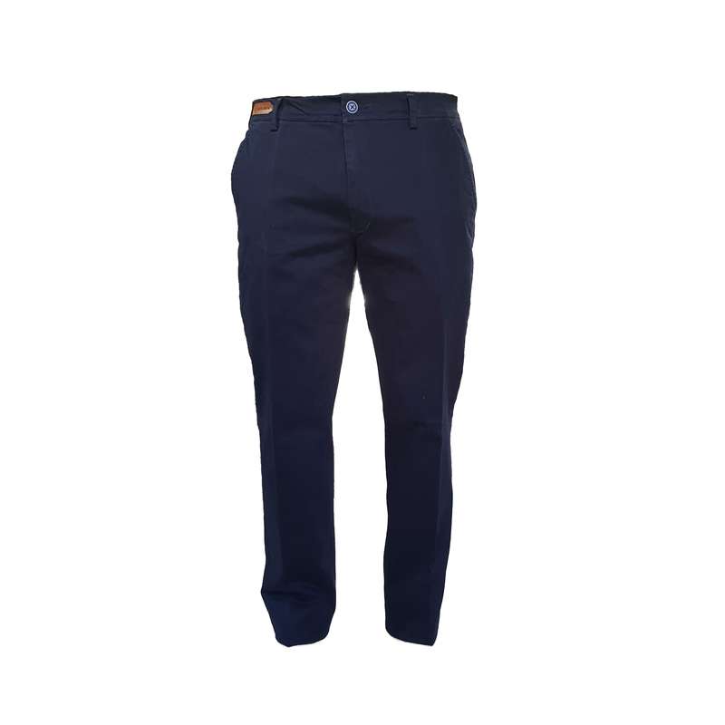 شلوار مردانه مدل کتان رنگ سرمه‌ای