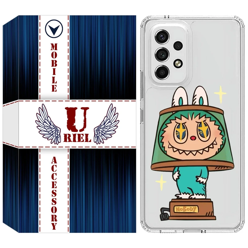 کاور یوریل قاب مدل Clear کد 126 طرح لبوبو مناسب برای گوشی موبایل سامسونگ Galaxy A23 4G