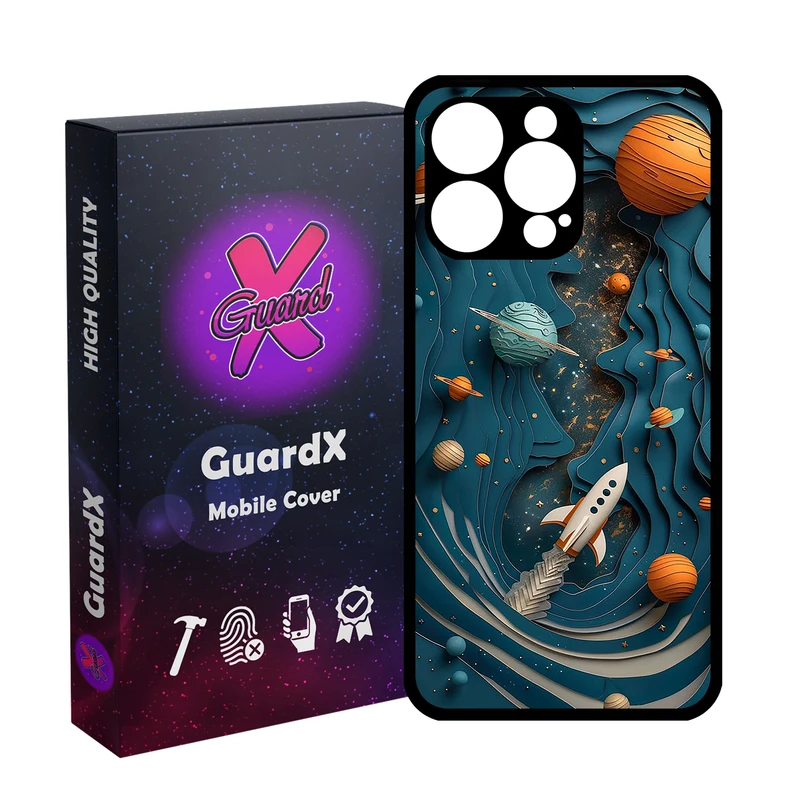 کاور گارد ایکس طرح فضا مدل Glass10750 مناسب برای گوشی موبایل اپل iPhone 15 Pro Max