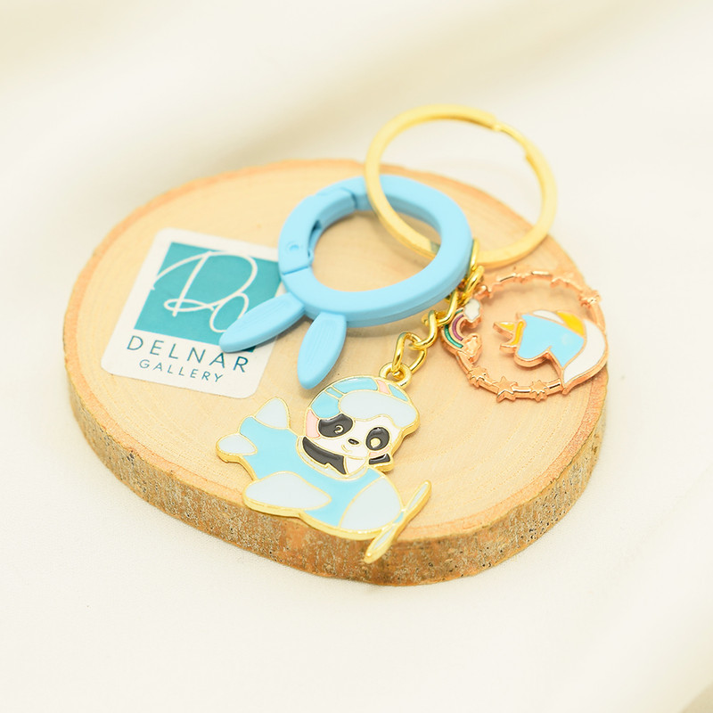 جاکلیدی دخترانه دلنار گالری مدل پاندا و یونیکورن