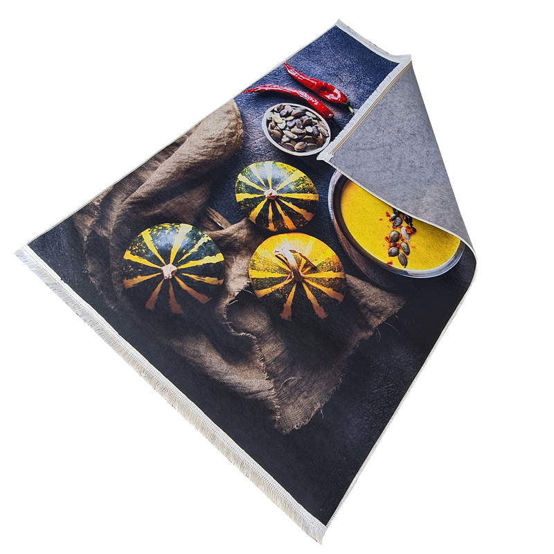 فرش پارچه ای مدل فرشینه طرح آشپزخانه کد 406