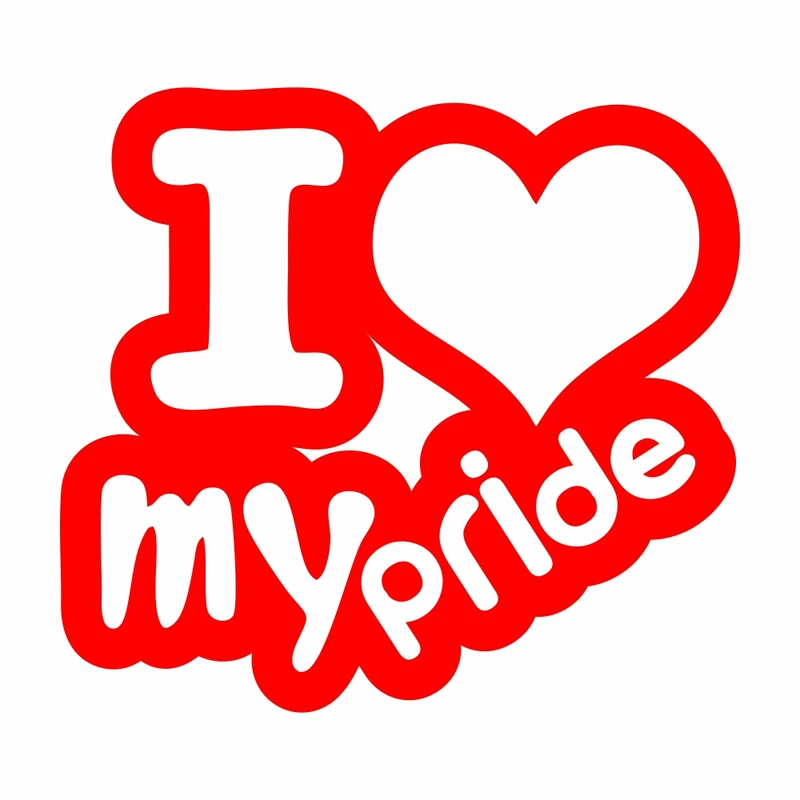 برچسب بدنه خودرو ماتریسیو طرح ماشین پراید I Love My کد M215